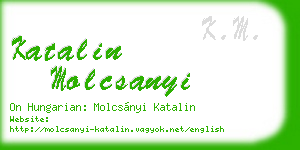 katalin molcsanyi business card